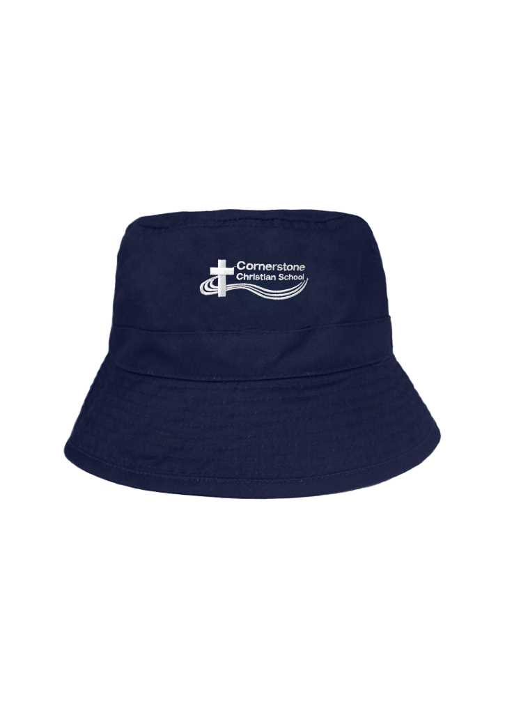 Cornerstone Christian School Bucket Hat Navy