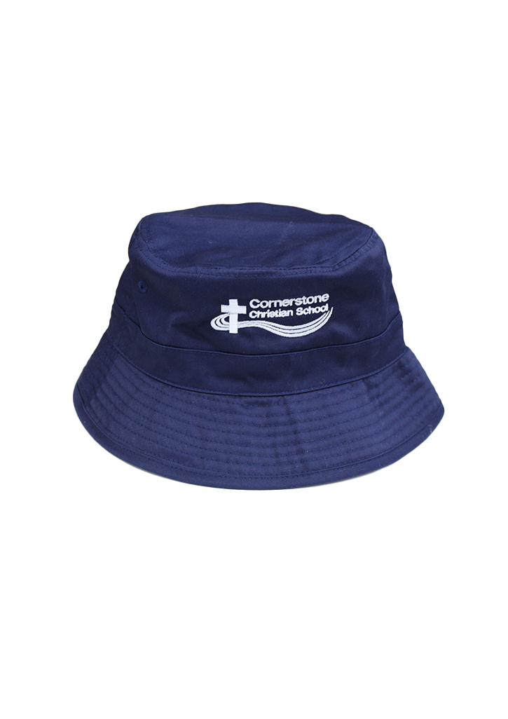Cornerstone Christian School Bucket Hat Navy