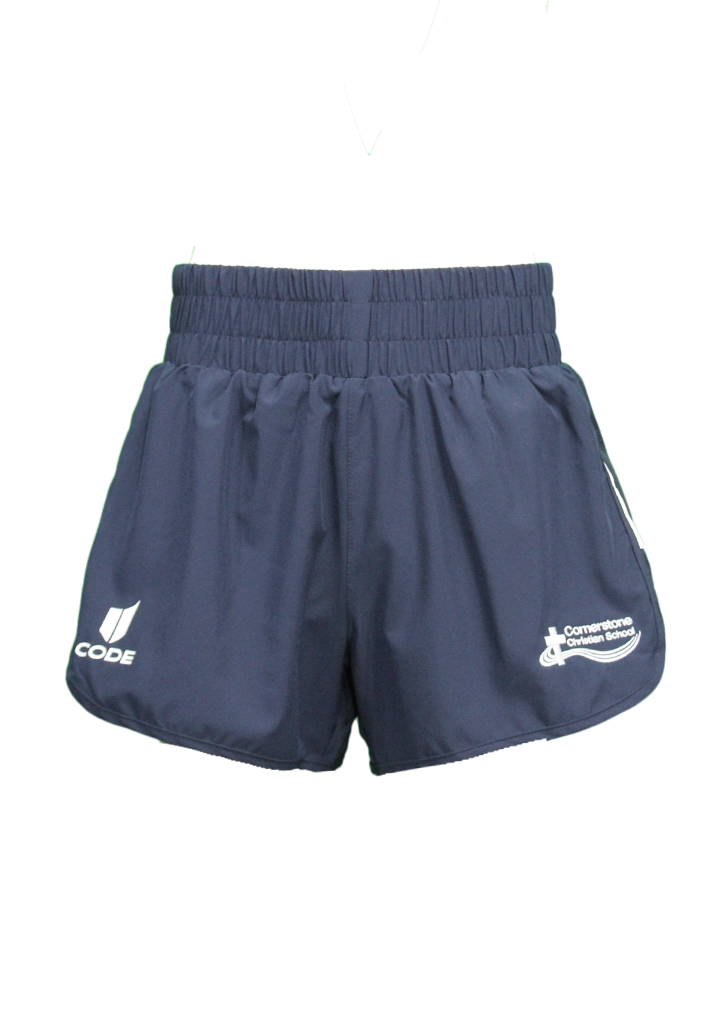 Cornerstone Christian School Girls PE Short Navy