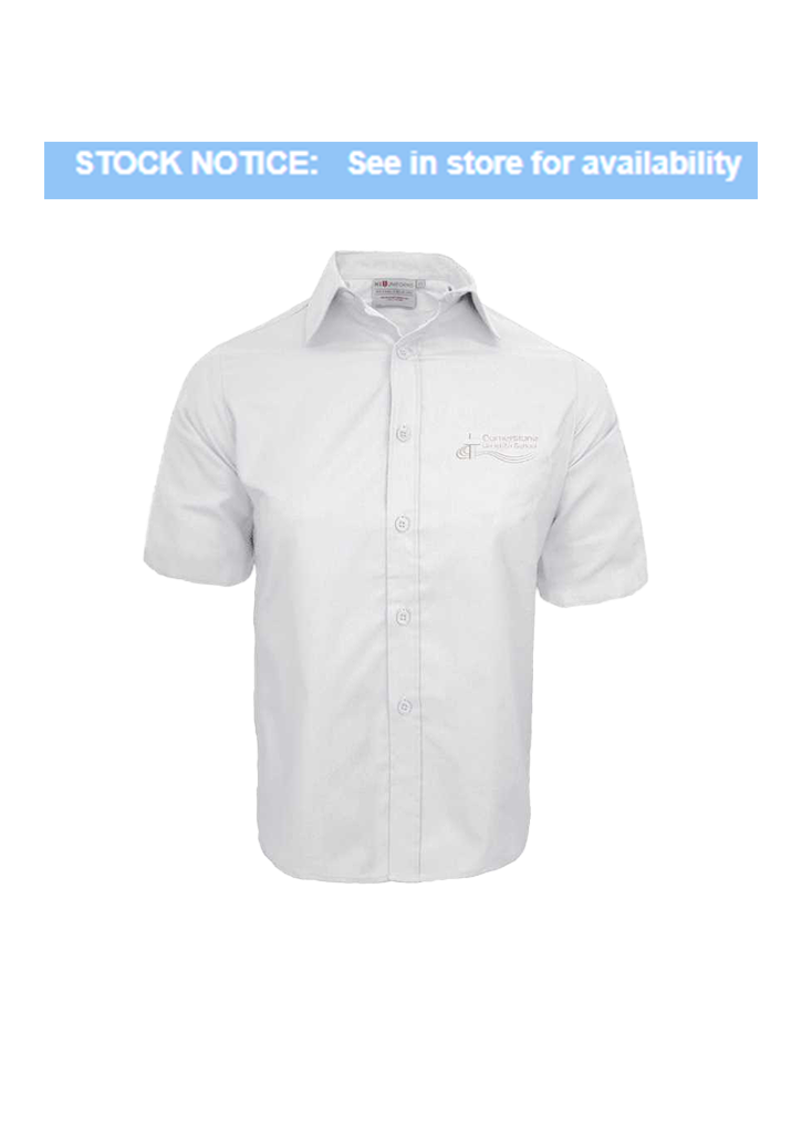 Cornerstone Christian School Boys SS Shirt White