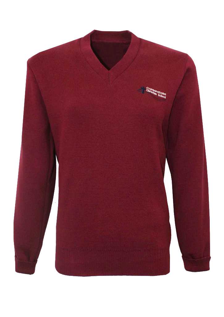 Cornerstone Christian School Jersey Maroon New
